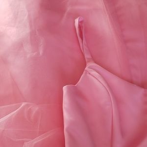 Jessica McClintock for Gunne Sax Dresses - Coral pink formal gown tulle over satin Jessica McClintock for Gunne Sax Dresses - Coral pink formal gown tulle over satin